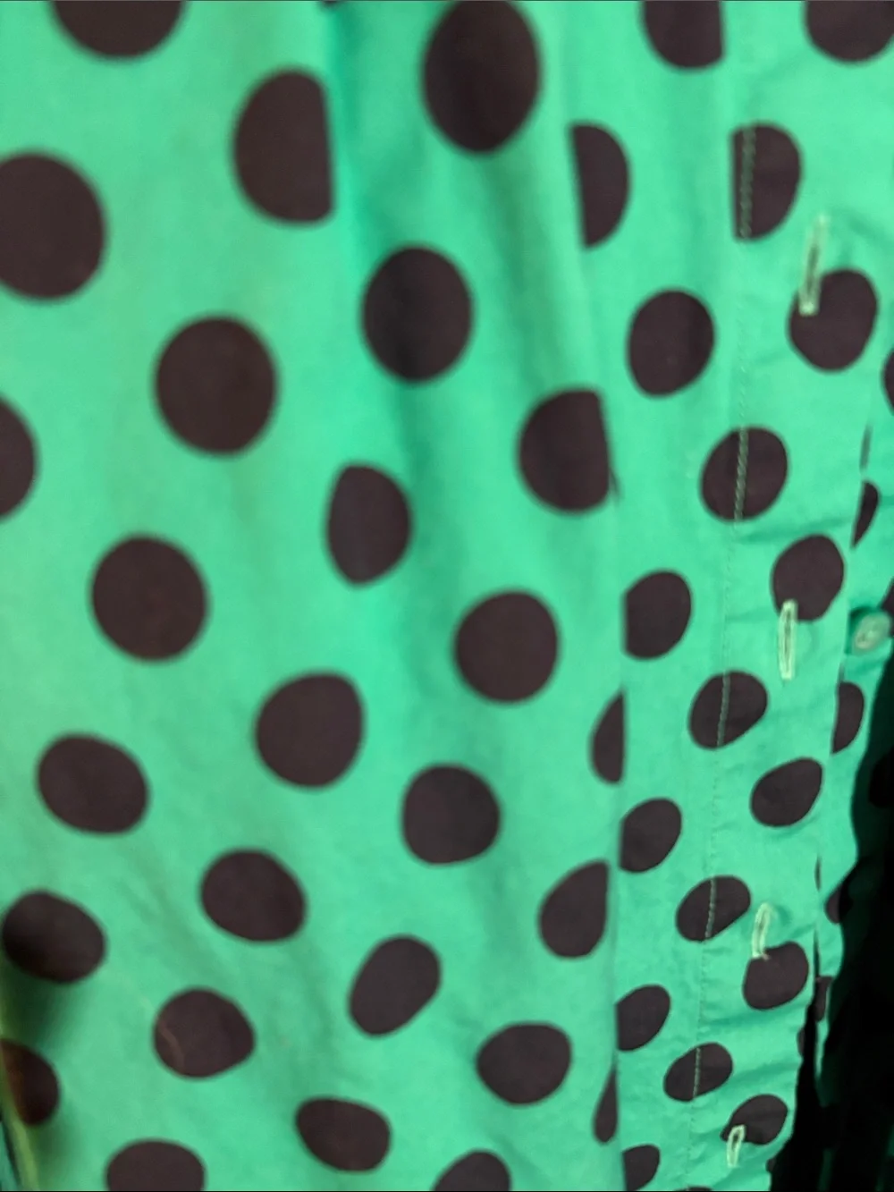 Green Polka Dot kate spade Shirt Dress with Tie Waist